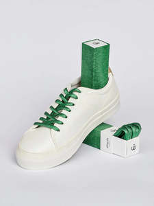 Sliwils 120 cm Manhattan Green Print Shoelaces