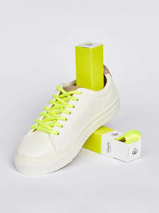 Sliwils 120 cm Neon Yellow Print Shoelaces