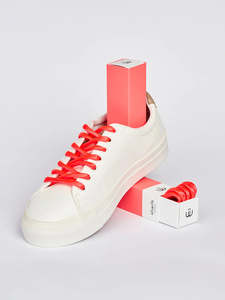 Sliwils 120 cm Neon Coral Shoelaces