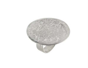 Splashed Silver Ring - Adjustable