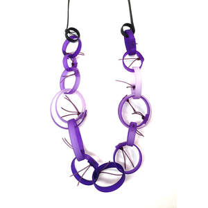 ALEX+SVET Rita Chain Necklace - Purple Violet