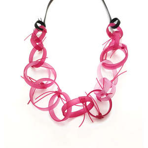 ALEX+SVET Rita Chain Necklace - Fuchsia Pink