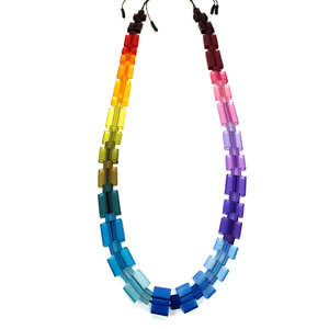 ALEX+SVET Yalta Multi-Coloured| Rubber Necklace - Rainbow