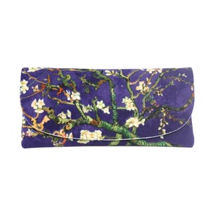 Glass Cases: Amandiers (Blueberry) - Velour Glasses Case With Microfiber Lining