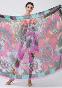 Love's Pure Light Scarf D-202 You're Full Of Passion And Zeal Passion Flowers
