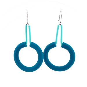 Samuel Coraux Marie Claire Earrings - Canard & Celadon