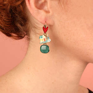 Earrings: Taratata Bijoux Sweet Home Leverback Earrings - T26-04718-30M