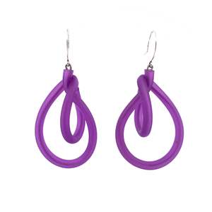 Earrings: Samuel Coraux NY Earrings - Violet Transparent