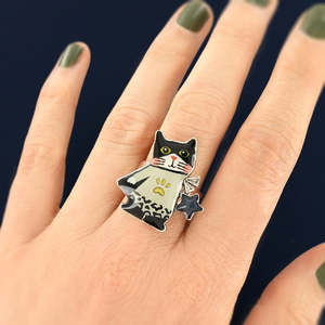 Rings: Taratata Bijoux Super Miaou Adjustable Ring - T26-02402-102