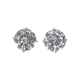 Round Stud Earrings