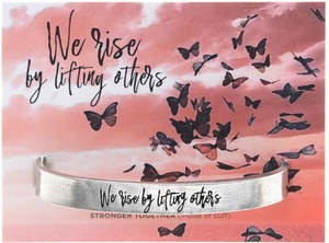 Bracelets: Whitney Howard Designs - We Rise by Lifting Others Cuff - Women Empowerment Gift
