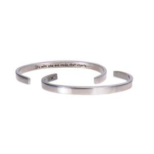 Bracelets: Whitney Howard Designs - It's Who You Are on the Inside That Counts Quotable Cuff Bracelet