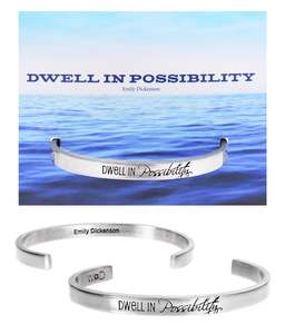 Whitney Howard Designs - Dwell in Possibility Emily Dickinson Quotable Cuff Bracelet