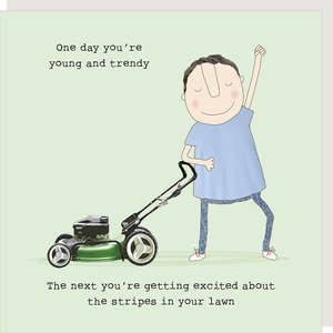 Stationary: Rose Made A Thing Card - Lawn Stripes - Humour