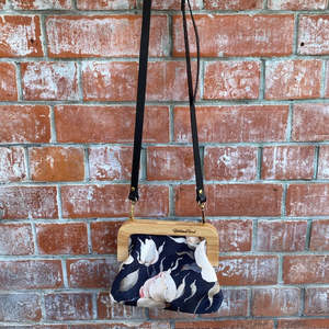 Yellowbird Amelie Petit Handbag - Roses On Black Velvet