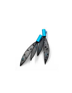 Christina Brampti Double Mesh Pod Earrings In Blue