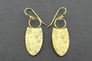 Haratine Earring - 22 Karat Gold Plated Sterling Silver