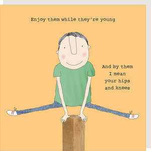 Stationary: Rosie Made A Thing Hips & Knees Humour Card