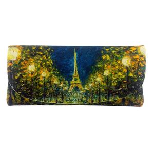 Products: Velour Glasses Case – Paris Collection – Lanterns & Trees in the Park, Paris