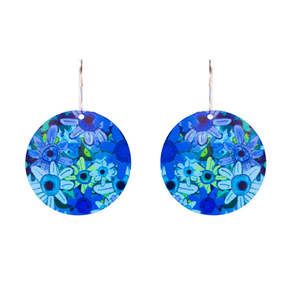 Riley Burnett: Riley Burnett Turquoise Meadow Reversible Earrings SE--21