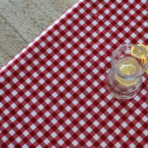 All Oilcloth: Gingham Red
