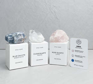 Raw Boxed Crystals: Libra Zodiac Crystal Set