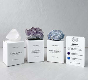 Raw Boxed Crystals: Gemini Zodiac Crystal Set