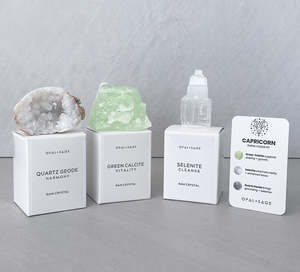 Raw Boxed Crystals: Capricorn Zodiac Crystal Set