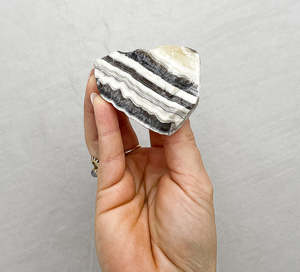 Raw Boxed Crystals: Zebra Calcite | Balance