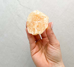 Raw Boxed Crystals: Orange Calcite | Uplift
