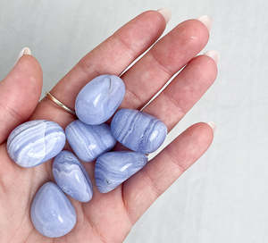 Tumbled Crystals: Blue Lace Agate Tumble | Calm