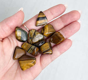Tumbled Crystals: Tigers Eye Tumble | Courage