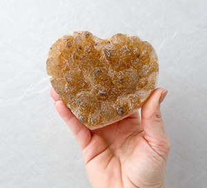 Crystals: Citrine Druzy Heart | Motivation