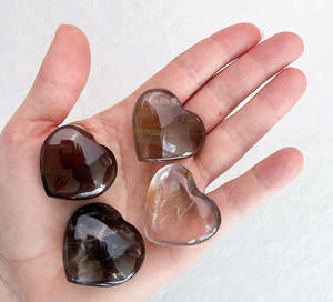 Quartz: Smoky Quartz Mini Heart | Grounding