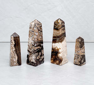 Chocolate Calcite Tower | Grounding