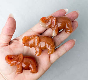 Orange Quartz Elephant | Confidence