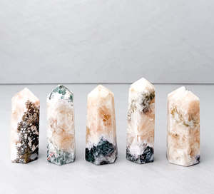Stilbite with Heulandite Towers | Intuition
