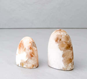 Crystals: Scolecite with Stilbite Freeforms | Peace