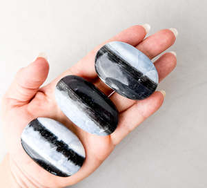Crystals: Blue Opal Palm Stone | Communication