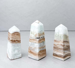 Crystals: Caribbean Blue Calcite Tower | Awakening