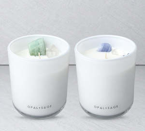 Crystal Candles: Calm + Communicate Candle Ritual
