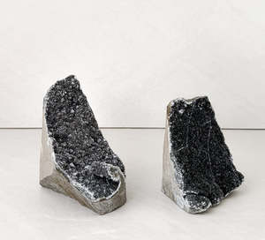 Black Amethyst Cut Base | Grounding