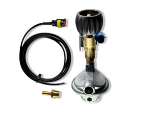 Peel Marine LPG Gas Regulator with 12v Shut Off Solenoid Valve