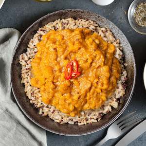 Products: Pumpkin and Lentil Curry with Brown Rice & Quinoa (300g)