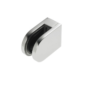 Glass Clamp Round Flat Back
