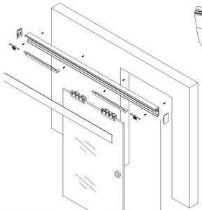 Products: Apex Sliding Door Kit with Soft Close, 2000mm