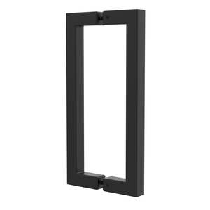 Clearance: Square Tube Handle 20x20mm, 210mm CTC - Black
