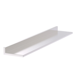 Clearance: Angle Section, 6x18mm x 2M - Polished Anodised