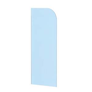 Shower Glass Panels: Reeded Curved Panel 10mm