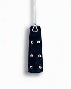 Amulet with White Beads in Bronze